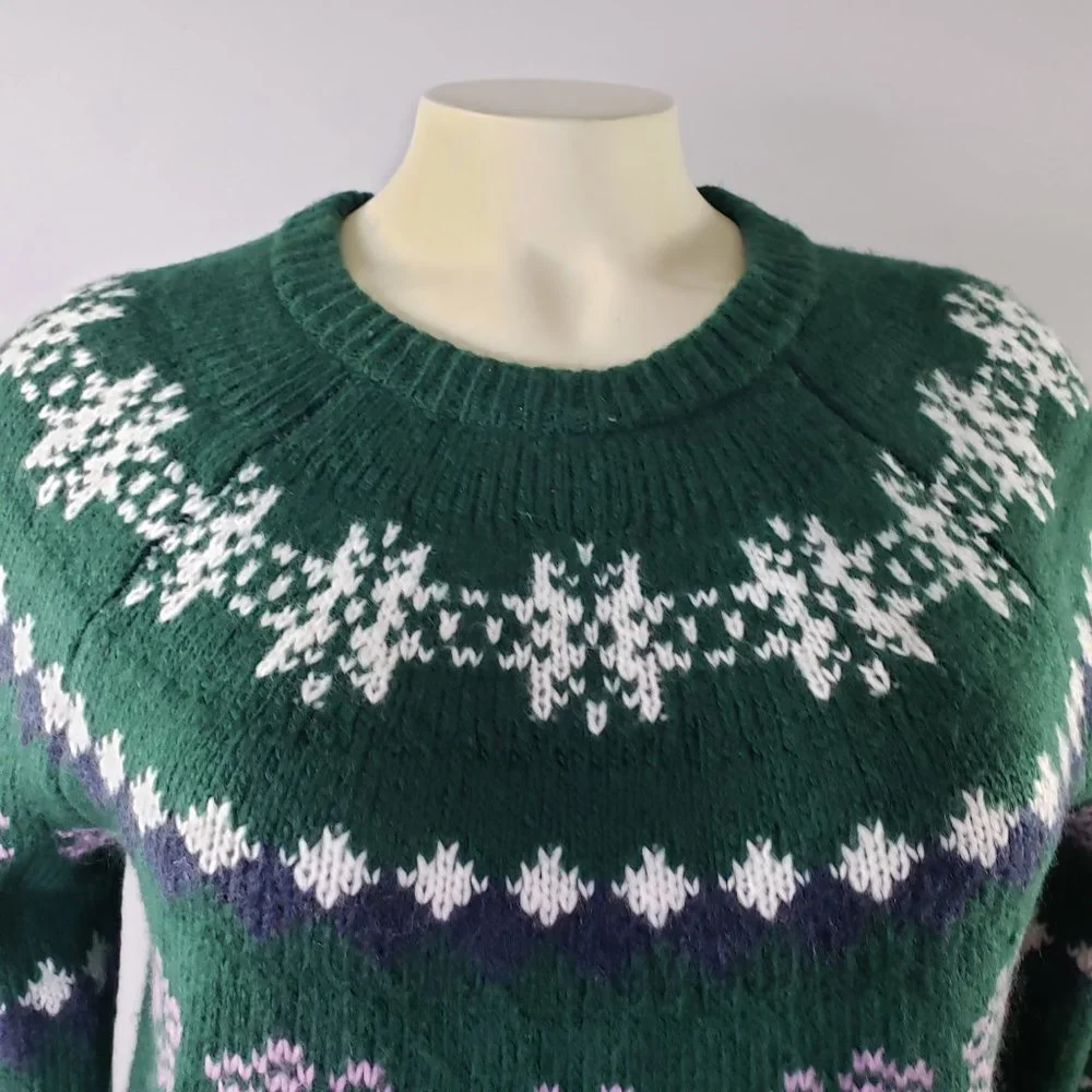 NWT Sonoma Supersoft Fairisle Sweater Pullover - Picture 5 of 7